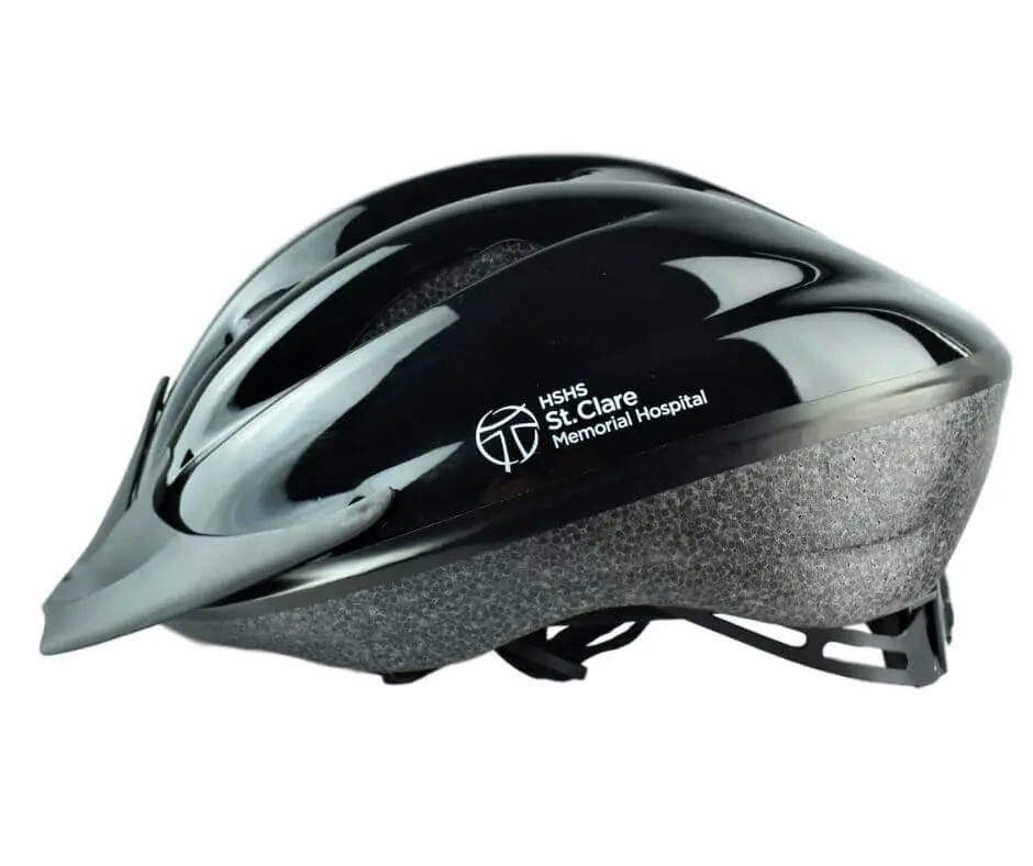Custom Burke bike helmet for Bike Rodeos